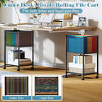 Sbanmao Letter/Legal Rolling File Cart, Narrow Mobile File Cabinet - Image 2