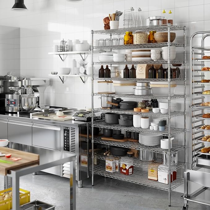 Regal Altair 18" Deep x 48" Wide x 86" Height Wire Shelving Kit | 10-Tier | NSF - Image 7