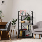 CAPHAUS 4 Tier Bookshelf, 24 Inch Width Free Standing Shelf, Bookcase Shelf - Image 2