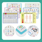6 Pcs Communication Boards for Non Verbal Adults 11.81 x 8.27'' Colorful - Image 3