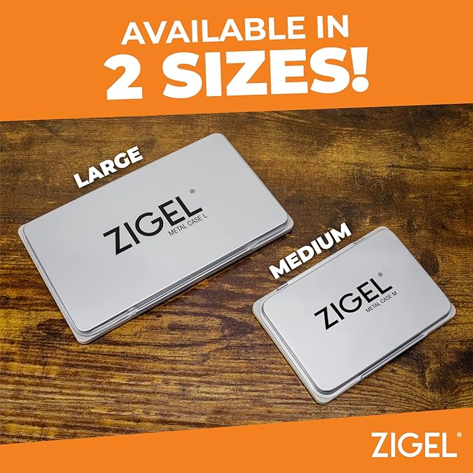 Metal Case Stamp Pad Large Size, Dark Yellow Color - Image 4