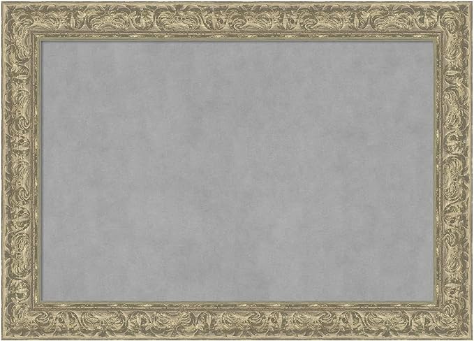 Amanti Art Silver Framed Magnetic Board 31x43 Large Vision Board by AmantiArt