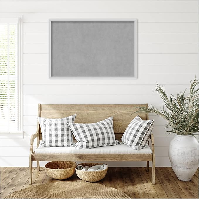 Amanti Art Silver Framed Magnetic Board 25x37 Large Vision Board - Image 6