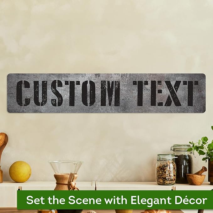 Custom Sign, Custom Street Sign, 11 Font Colors, 13 Font Styles, 4 Hole Options - Image 4