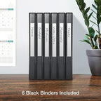 Oxford 3 Ring Binders, 0.5 inch ONE-Touch Easy Open D Rings, Durable Binders - Image 5