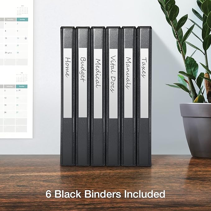 Oxford 3 Ring Binders, 0.5 inch ONE-Touch Easy Open D Rings, Durable Binders - Image 5
