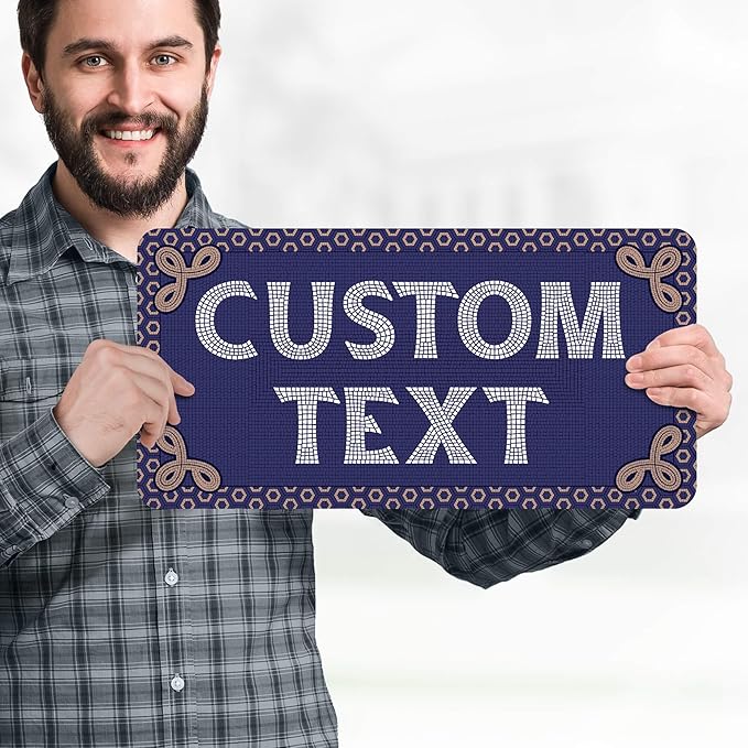 Custom Sign, Custom Street Sign, 11 Font Colors, 13 Font Styles, 4 Hole Options - Image 2