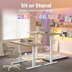 HUANUO 43 x 24 inch Electric Standing Desk Adjustable Height, 4 Memory Height - Image 5