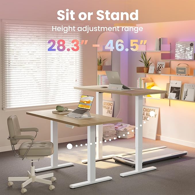 HUANUO 43 x 24 inch Electric Standing Desk Adjustable Height, 4 Memory Height - Image 5