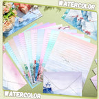 TaoBary 160 Pcs Stationery Paper Set 50 Double Sided Stationery Papers - Image 2