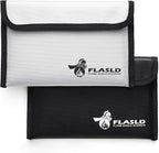 FLASLD Fireproof Money Bags, Fireproof Wallet Pouch, Small Safe Bag by FLASLD