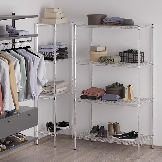 Regal Altair 24" Deep x 42" Wide x 74" Height Wire Shelving Kit | 4-Tier | NSF - Image 5