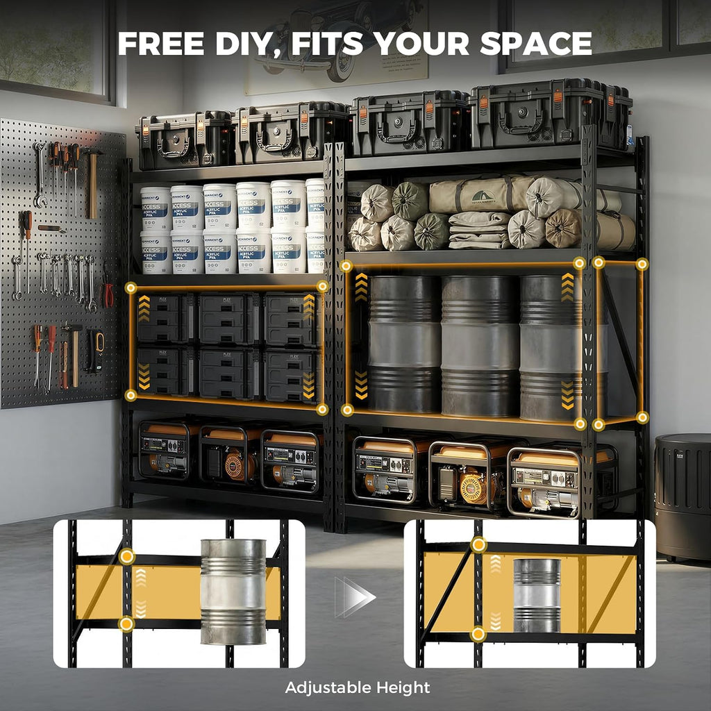 cammoo 6000lbs heavy duty storage shelves, 61''w x, view 9