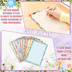 TaoBary 160 Pcs Stationery Paper Set 50 Double Sided Stationery Papers - Image 2
