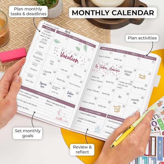 Clever Fox Planner 2nd Edition – Colorful Weekly & Monthly Goal Planner - Image 4