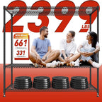 REIBII 60''W Storage Shelves 2399LBS Wire Shelving - Image 4