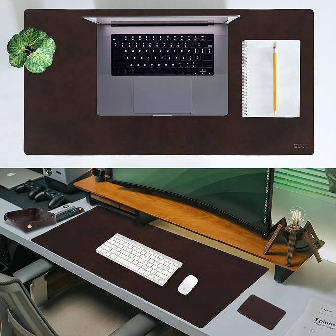 Elizo Leather Desk Mat Desk Pad Blotter Set - Image 6