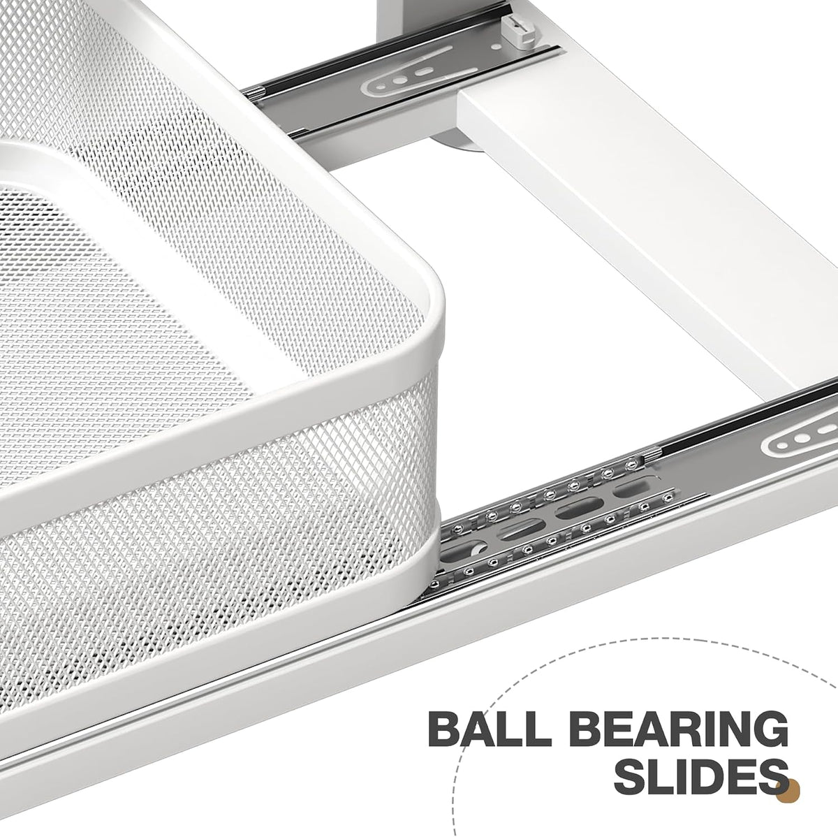 2 Pack 18.5IN-Depth Under Sink Organizer With Next-Gen Ball-Bearing Slides,2-...