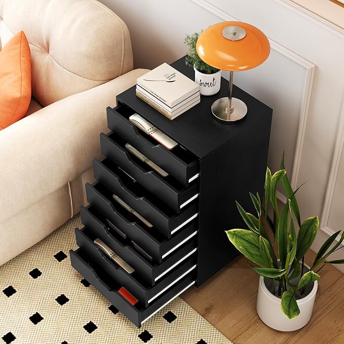 Giantex 7-Drawer Storage Cabinet, Mobile File Organizer - Image 8