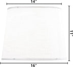 GO&SO Large White Texture Lamp Shades Set of 2, Drum Lampshades Replacemnt - Image 2