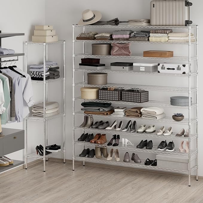 Regal Altair 14" Deep x 72" Wide x 86" Height Wire Shelving Kit | 10-Tier | NSF - Image 5