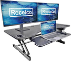 Rocelco 45" Height Adjustable Standing Desk Converter - Image 3