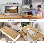 Bloss Gold Leather Desk Mat 35.4" x 15.7", Large Keyboard Pad - Image 6