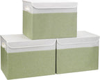 Large 17" 42 Quarts Collapsible Stackable Storage Bins by Bagnizer