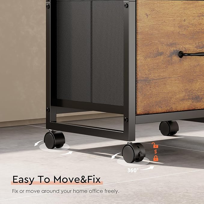 Maihail 3 Drawer Mobile File Cabinet - Image 4