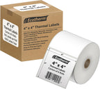4" x 4" Thermal Labels | 6 Rolls | 4200 Labels | fits Zebra, Offnova Thermal