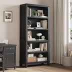IDEALHOUSE 71" Farmhouse Bookshelf w/Adjustable Shelves & 31.5 in Whidth by IDEALHOUSE