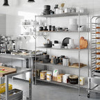 Regal Altair 24" Deep x 60" Wide x 86" Height Wire Shelving Kit | 5-Tier | NSF - Image 7