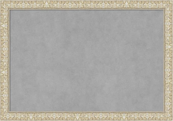 Amanti Art Silver Framed Magnetic Board 18x26 Medium Vision Board by AmantiArt