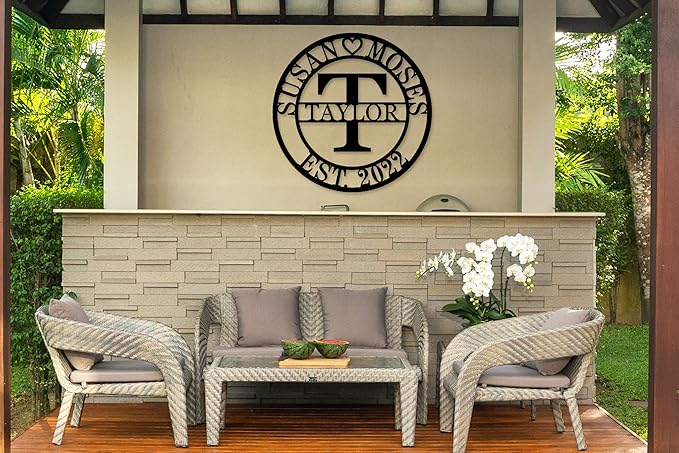 Last Name Sign Metal Letters Personalized Metal Sign Monogram Gifts - Image 3