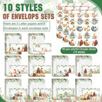 TaoBary 160 Pcs Stationery Paper Set 50 Double Sided Stationery Papers - Image 3