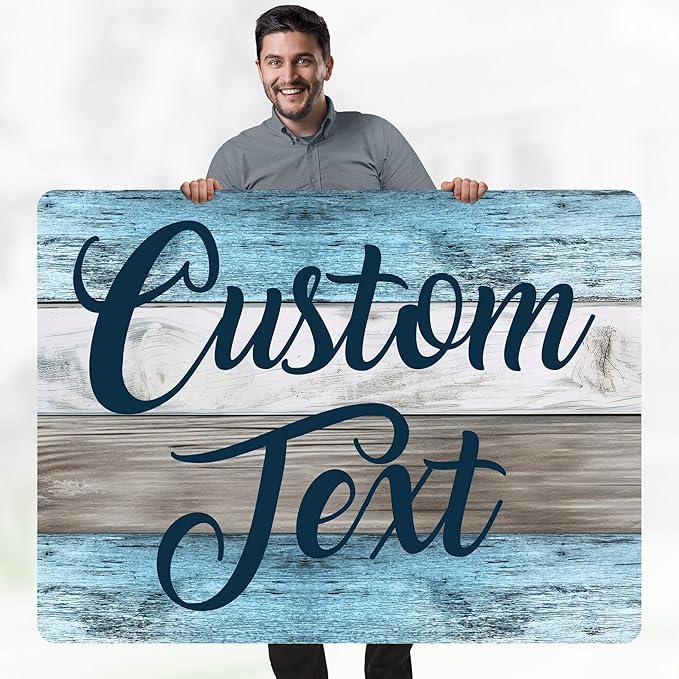 Custom Sign, Custom Street Sign, 11 Font Colors, 13 Font Styles, 4 Hole Options - Image 2
