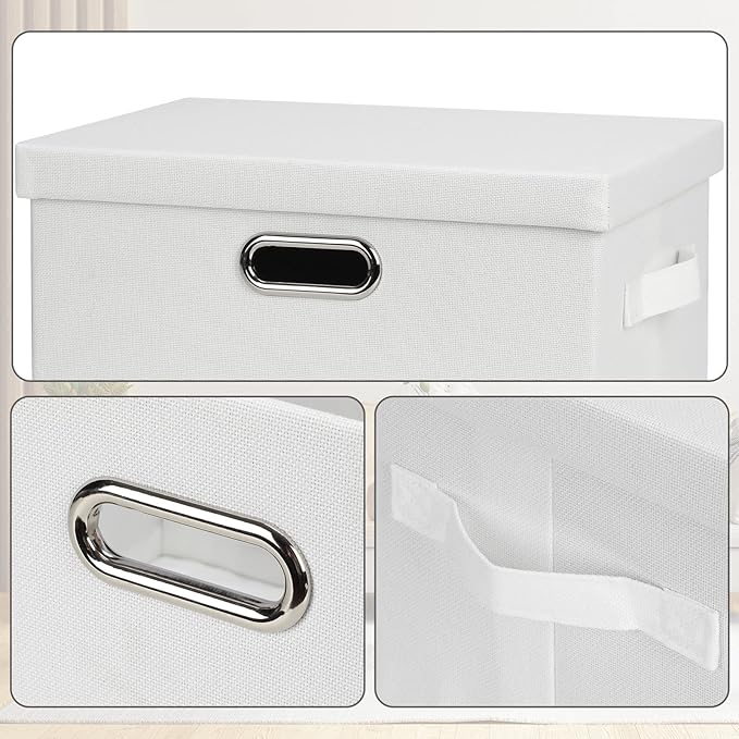 Graciadeco Medium 15" 21 Quart Collapsible Stackable Storage Bins - Image 6