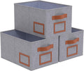 OUTBROS Foldable Storage Box for Shelves, 15 x 10.2 x 7.9 inch Fabric Baskets by OUTBROS