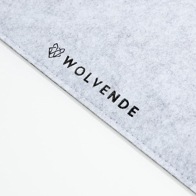 Wolvende Premium Felt Desk Mat | Medium 12" x 36" | Multifunctional Desk Pad - Image 4