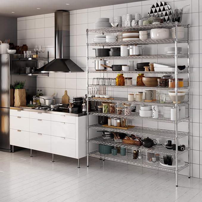 Regal Altair 18" Deep x 60" Wide x 86" Height Wire Shelving Kit | 10-Tier | NSF - Image 6