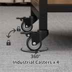 Vokumba 2 Tier Under Desk Printer Stand, Large Printer Table - Image 5