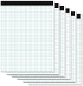 Zaviko Graph Paper Pads 8.5 x 11, 6 Pack, 4x4 Blue Quad Grid Paper Pad by Home