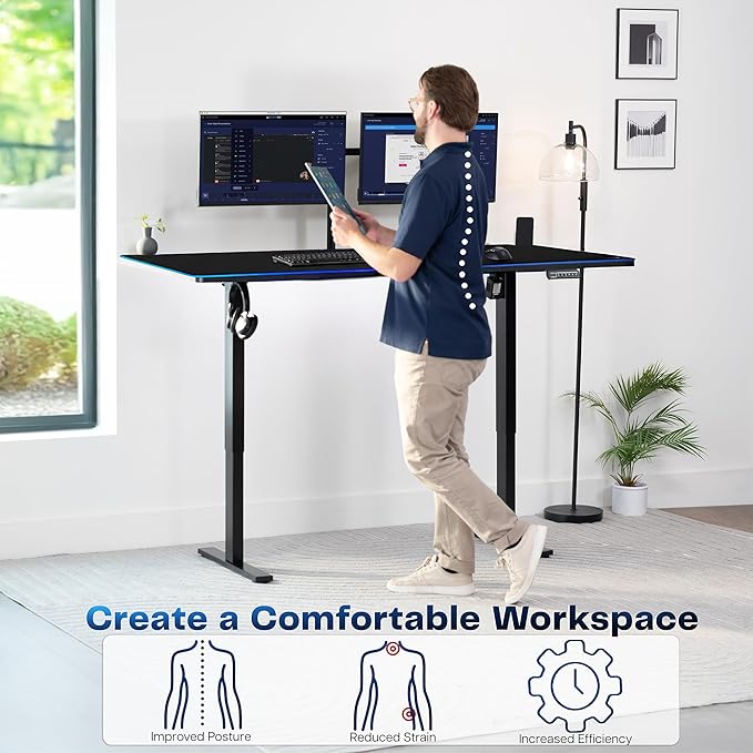 VIVO Electric 71 x 36 in Standing Desk - Image 4
