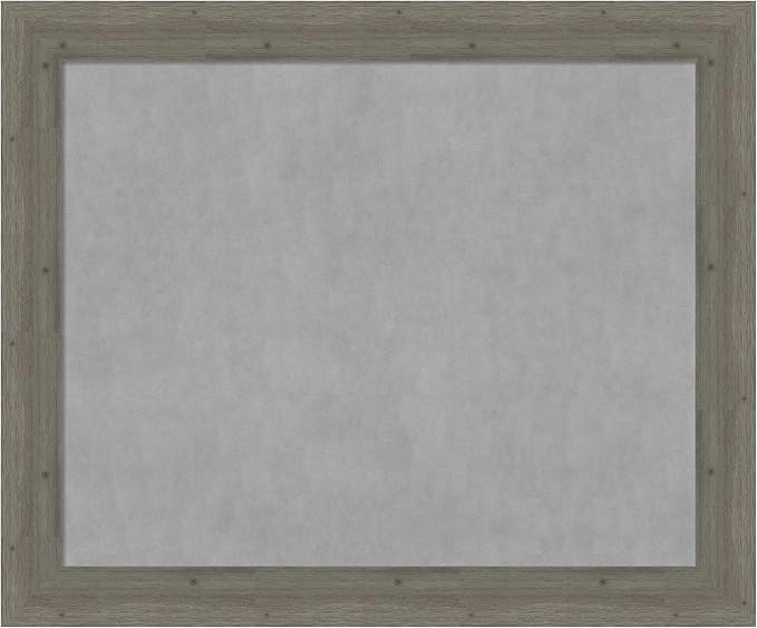 Amanti Art Grey Framed Magnetic Board 39x47 X-Large Vision Board by AmantiArt