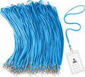 Patelai 120 Pcs Lanyards for ID Badges Neck Lanyard Bulk by Patelai