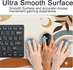 Boho Desk Mat, Abstract Retro Plant Large Mouse Pad, XXL Gaming Large Mousepad - Image 5