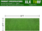 xlx turf 2ft x 6ft artificial turf runner shown in use