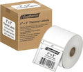 3" x 3" Thermal Labels | 4 Rolls | 2100 Labels | fits Zebra, Offnova Thermal by EcothermProducts