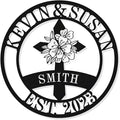 Personalized Cross Family Name Sign, Personalized Wedding Gifts, Wall Cross by HYTSIGN