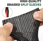 Split Wire Loom Tubing, Cable Protector Sleeve, Braided Cable Management - Image 3